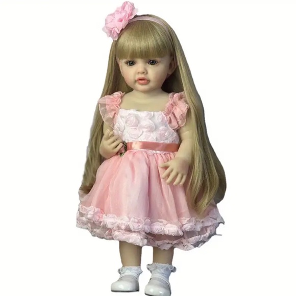 NEW! Gorgeous Large Realistic Life Like Blonde 22” inch Doll! - Picture 4 of 5